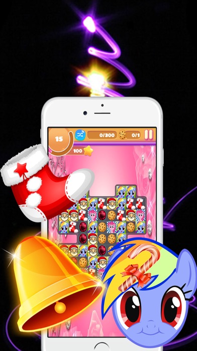 How to cancel & delete Cute Pony & Santa Claus Action Puzzle Game For All from iphone & ipad 2