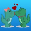 Crocodile In Love Stickers