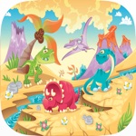 Cute Dinosaurs Cartoon Jigsaw Puzzles Kids Games