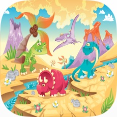 Activities of Cute Dinosaurs Cartoon Jigsaw Puzzles Kids Games