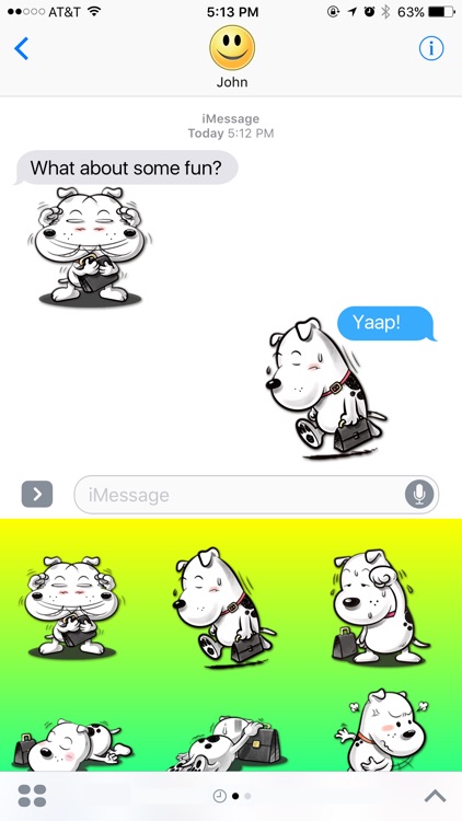 White Dog Adventures Stickers