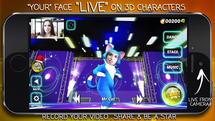 Dance Buddy  Dance, Sing  Karaoke 3D Face Swap