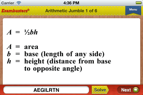 COOP HSPT Math Prep Flashcards Exambusters screenshot 3