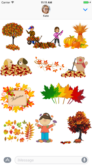 Fall & Autumn Sticker Pack(圖3)-速報App