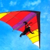 A Hang Gliding Over The Snow