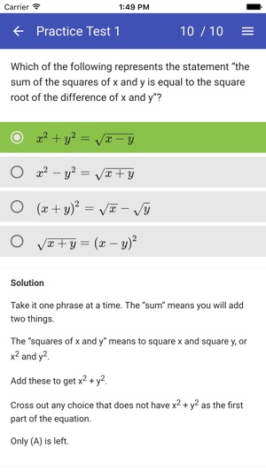 SAT Maths Practice Tests - No Calculator(圖3)-速報App