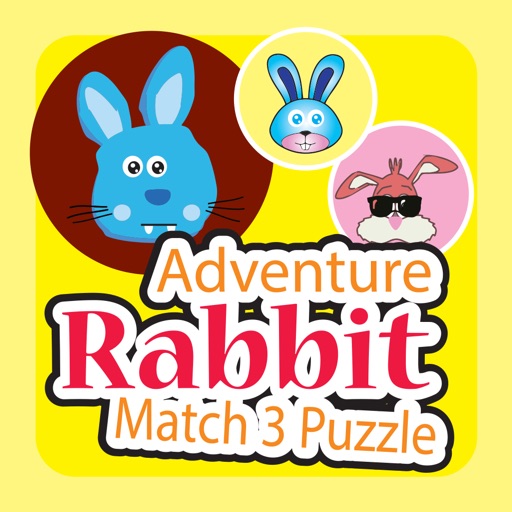 Adventure Rabbit Tunes Match3 Puzzle Icon