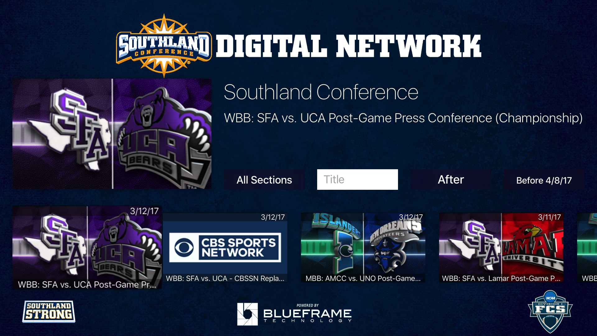 Southland Conference Network screenshot 1