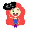 Ginger Girl stickers by dilekd