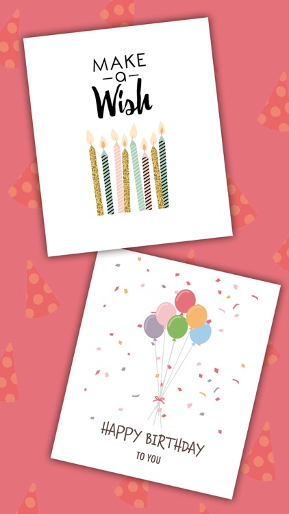 Birthday greeting cards and stickers – Pro