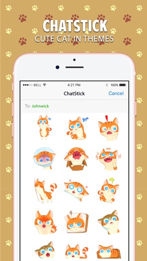 Cute Cat สติกเกอร์ สำหรับ iMessage(圖1)-速報App