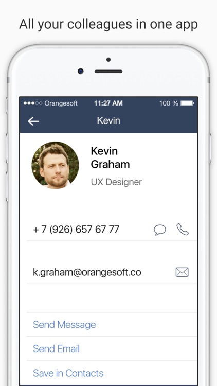 Contacter — your company private contact book