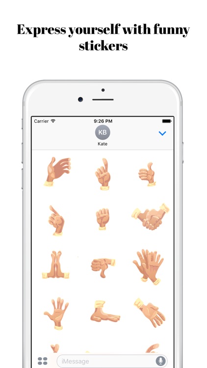 HandsUp Stickers Set