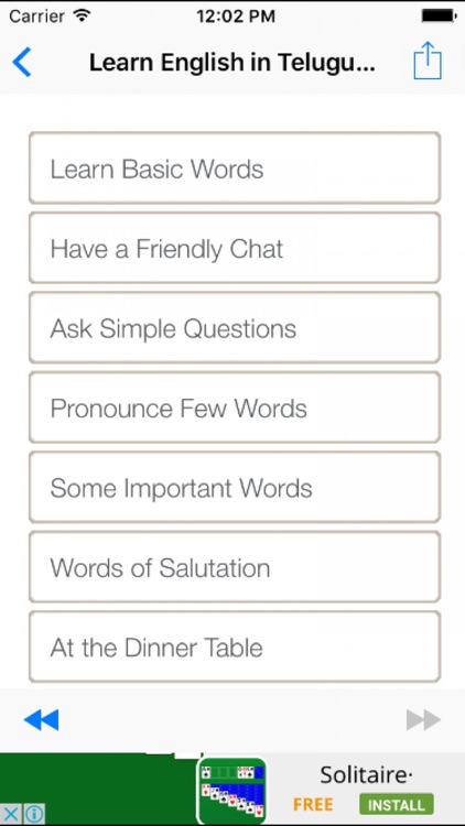 Learn English in Telugu & Listening Practice Free