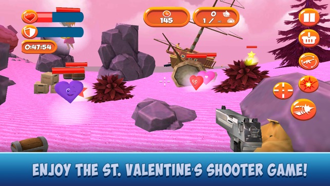 Crazy Cat Valentine's Day Shooter Game