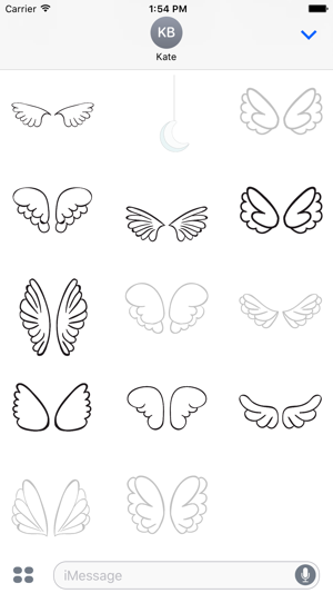 Animated Cute Angel Wing Stickers(圖5)-速報App