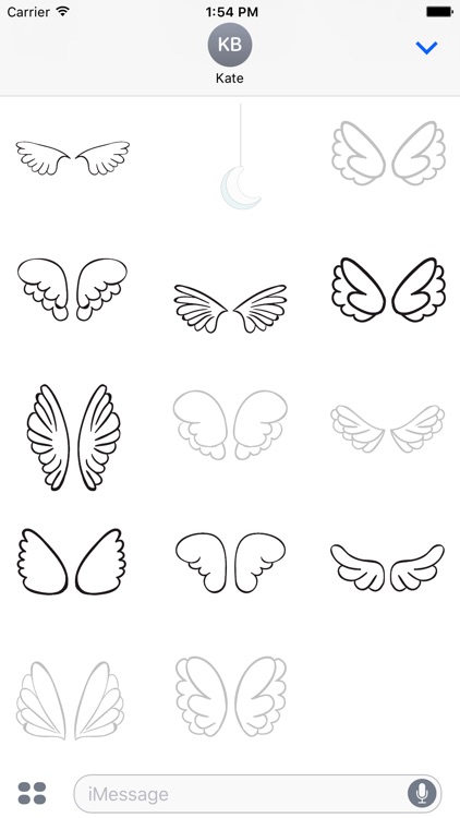 Animated Cute Angel Wing Stickers screenshot-4