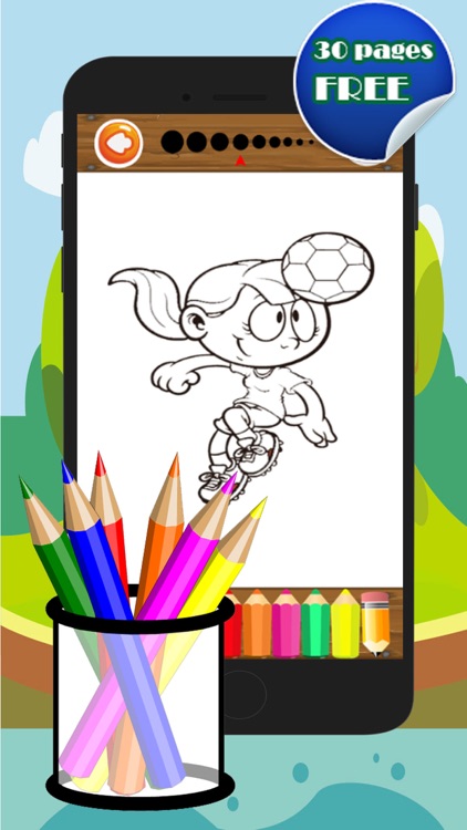 Sport Action Coloring Pencil Game For Kindergarten screenshot-3