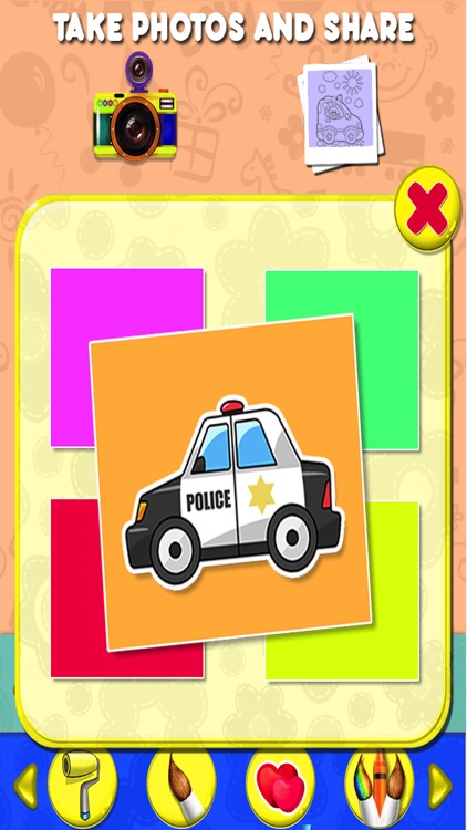 Car Kids Coloring Book Pro screenshot-4