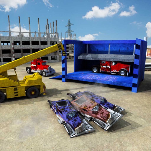 Monster Truck Crusher Crane Driving Simulator 3D iOS App