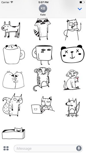 Doodle Animals! Stickers(圖2)-速報App