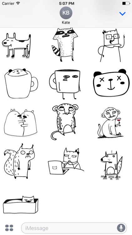 Doodle Animals! Stickers