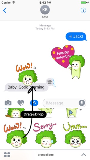 Broccoli Boo Stickers Pack for iMessage(圖5)-速報App