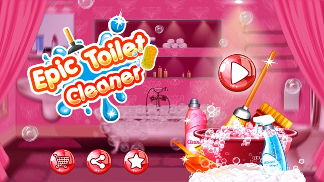 Epic Toilet Cleaner: Wash the bathroom s