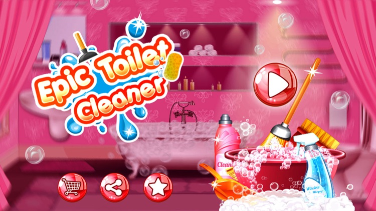 Epic Toilet Cleaner: Wash the bathroom seat