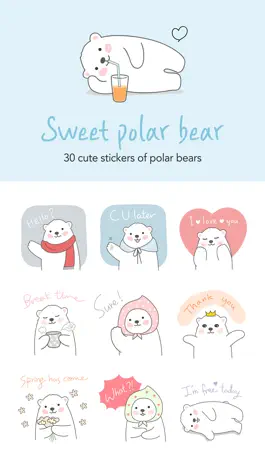 Game screenshot Sweet polar bear stickers mod apk