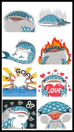 Cute Whale Shark Stickers(圖3)-速報App