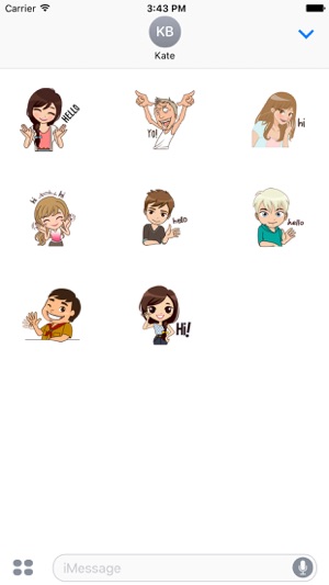 Free Hello Sticker for iMessage(圖2)-速報App