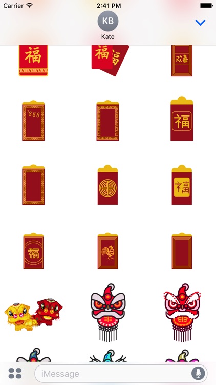 Red Packet For Chinese New Year Stickers