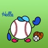 A Baseball Emoji Sticker