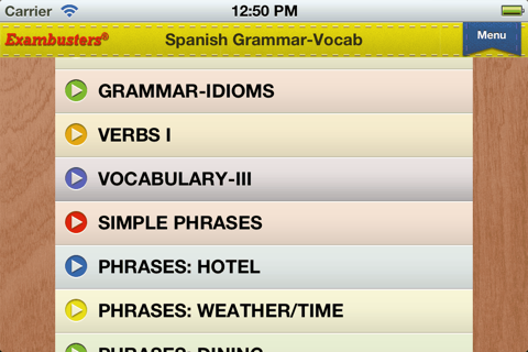 NY Regents Spanish Prep Flashcards Exambusters screenshot 2