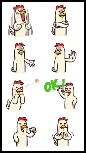 White Chicken Stickers(圖4)-速報App