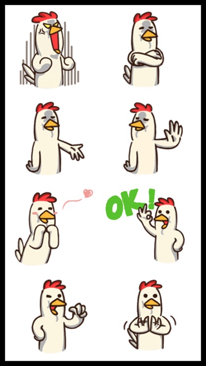 White Chicken Stickers screenshot-3