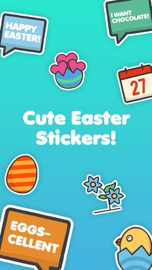 Have a Cute Easter - Funny Easter Emoji Stickers(圖1)-速報App