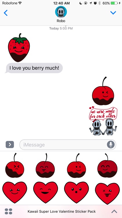 Robo Roku's Kawaii Super Love Valentine Stickers screenshot-3