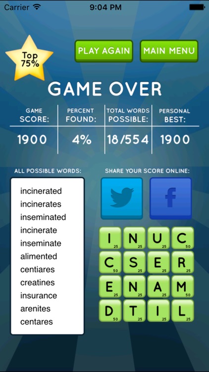 Word Seek HD: fun word search