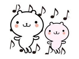 It is a cute bear's animation sticker