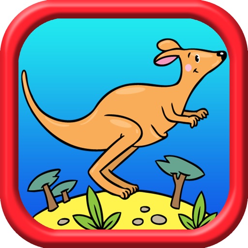 Australian Animals Coloring Painting Book for Kids Icon
