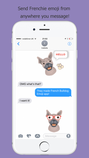 FrenchieMoji - French Bulldog Emojis(圖4)-速報App