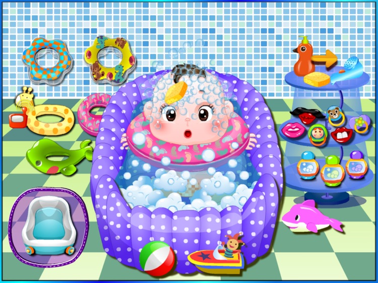 Happy Baby Bathing Game HD