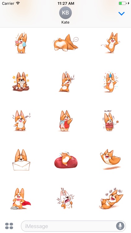 Cute Corgi Animated Sticker screenshot-3