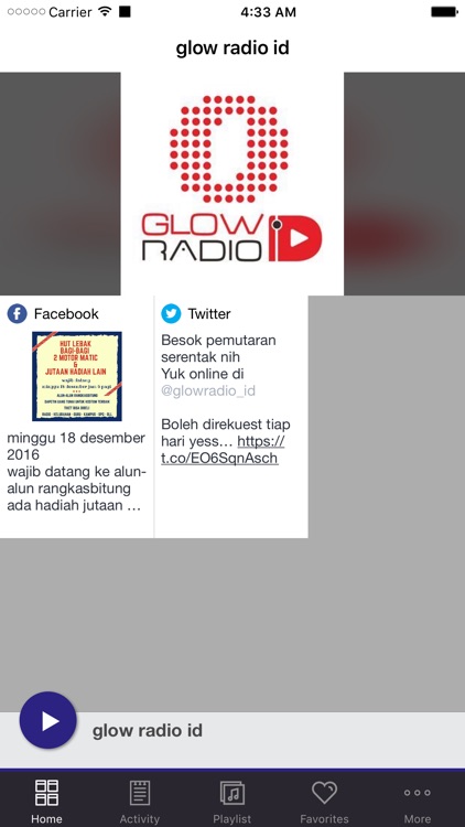 glow radio id