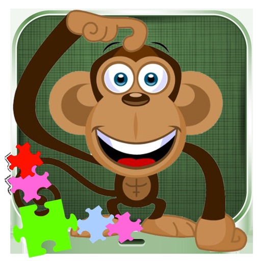 Animals Monkey Puzzles Game Best for Toddlers icon