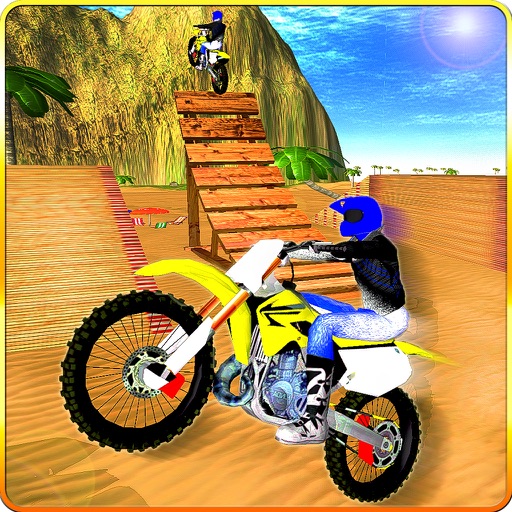 Moto Bike Racing Beach Stunt Icon