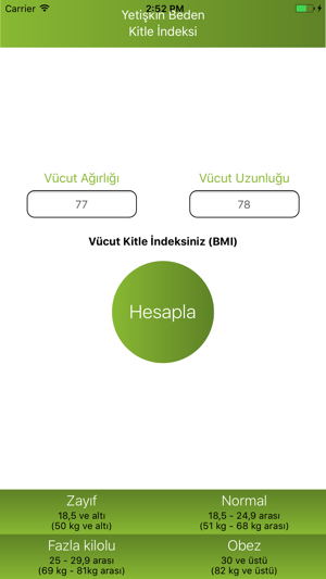 Vücut Kitle İndeksi BMI(圖3)-速報App