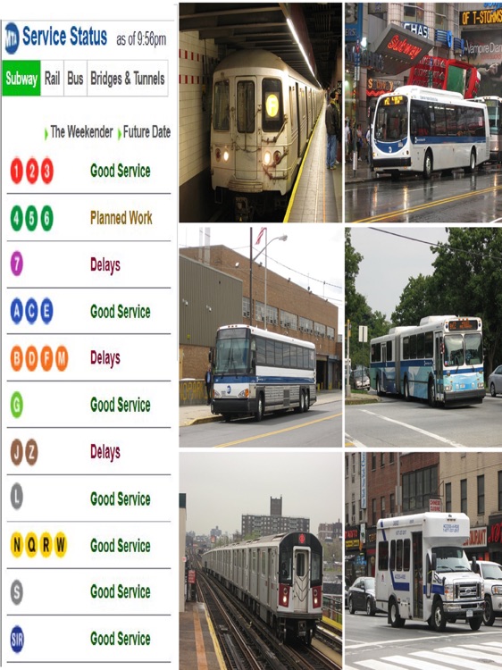 New York City Subway Train Buses Rail Map Schedule